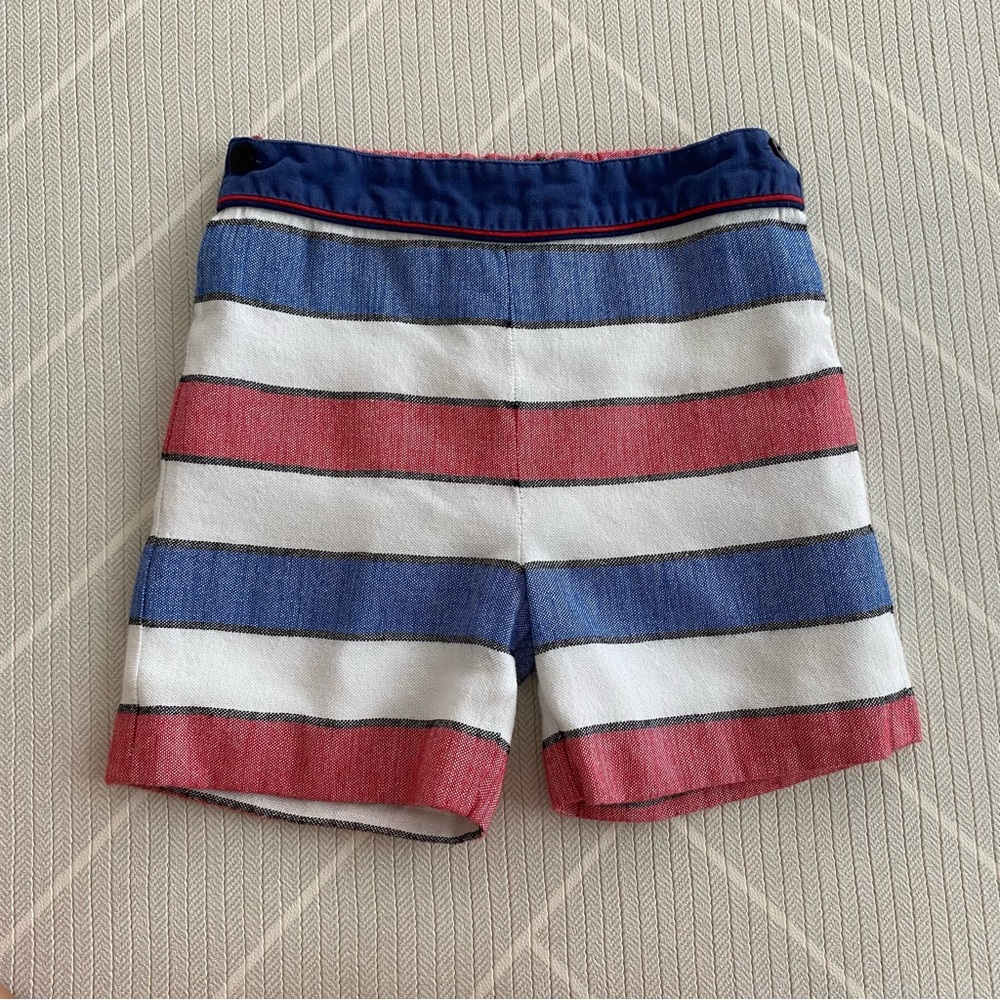 FOQUE Red, Black, and White Striped Short Boy's size 6